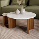 Loxley Rowe Bruna Nesting Tables with White Quartz Top