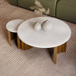 Loxley Rowe Bruna Nesting Tables with White Quartz Top