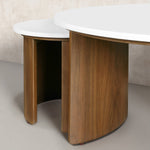 Loxley Rowe Bruna Nesting Tables with White Quartz Top