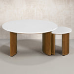 Loxley Rowe Bruna Nesting Tables with White Quartz Top