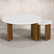 Loxley Rowe Bruna Nesting Tables with White Quartz Top