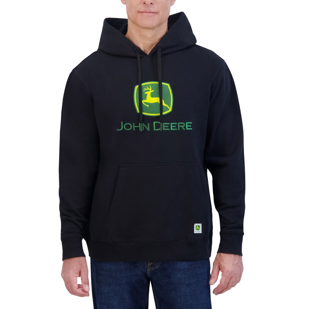 John Deere Men's Fleece Embroidered Hoodie