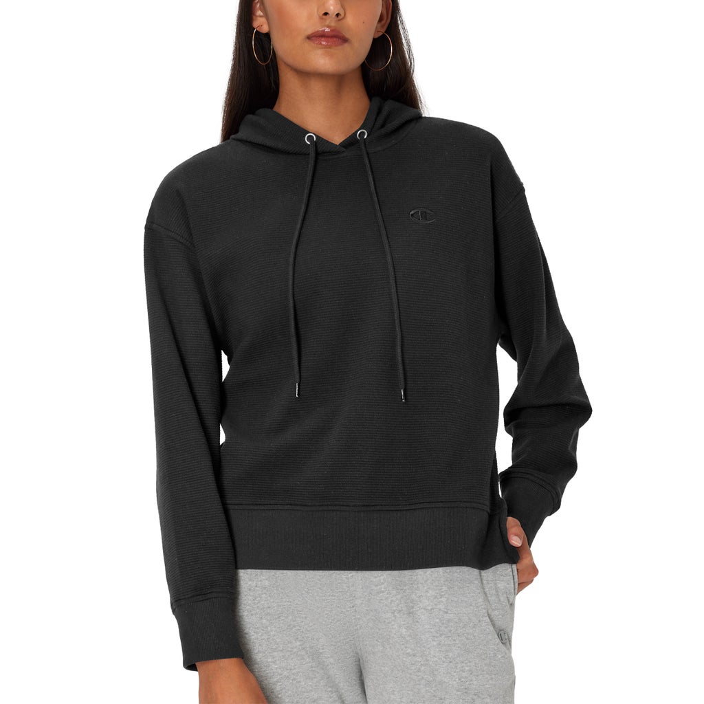 Champion Women's Ottoman Hoodie - Black