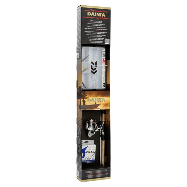 Daiwa Fishing Rod with Reel and Tackle Box
