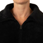 United Colors of Benetton Women’s Mock Neck Eyelash Full Zip Cardigan