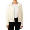 United Colors of Benetton Women’s Mock Neck Eyelash Full Zip Cardigan