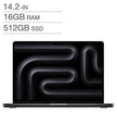 Apple MacBook Pro 14.2 in., Apple M5 Chip - 16 GB RAM, 512 GB SSD, Space Black