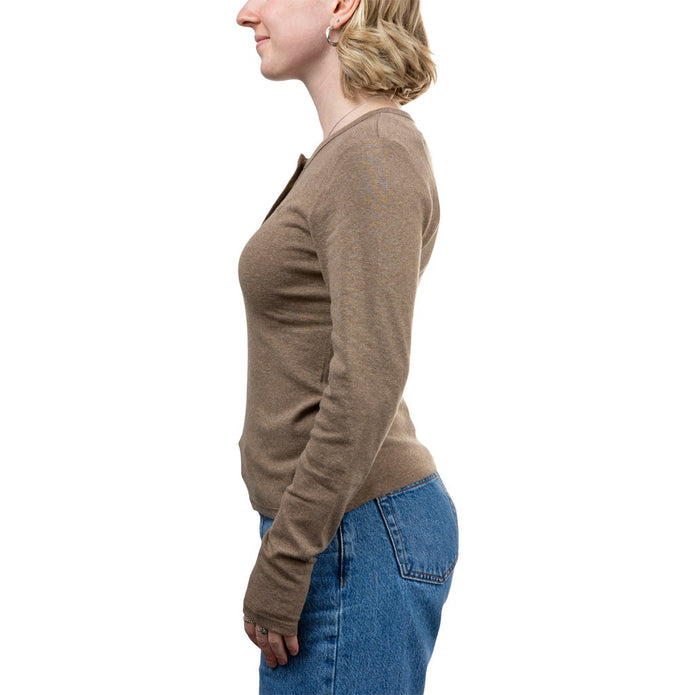 Calvin Klein Women's Long Sleeve Knit Henley