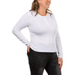 Calvin Klein Women's Long Sleeve Knit Henley - White