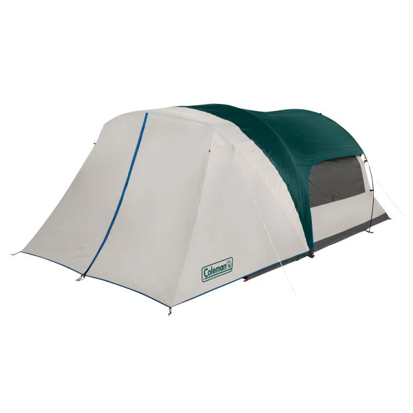 Coleman 6-Person Cabin Camping Tent with Enclosed Weatherproof Screenroom