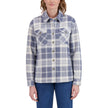 Sage Collective Women's Plush Shirt Jacket - Blue