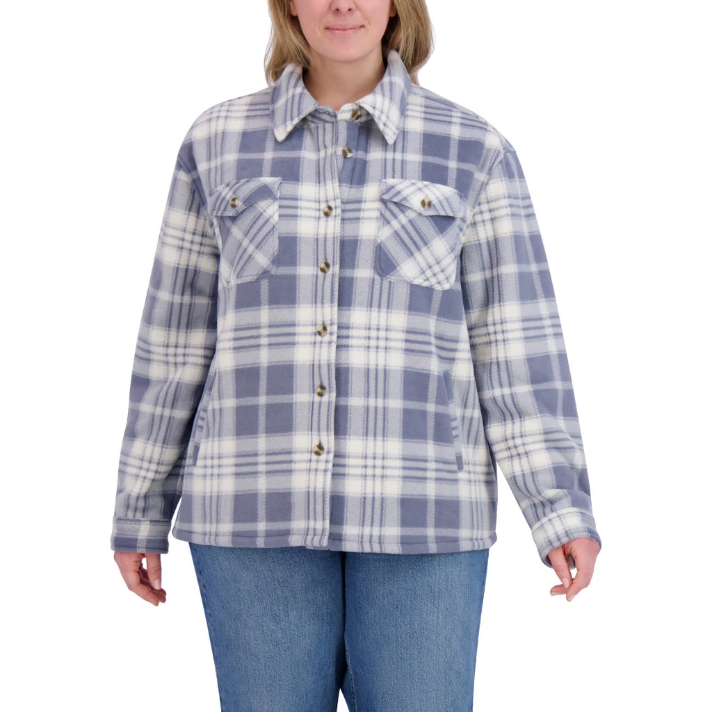 Sage Collective Women's Plush Shirt Jacket