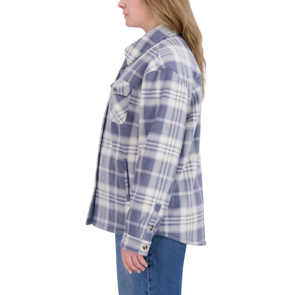 Sage Collective Women's Plush Shirt Jacket