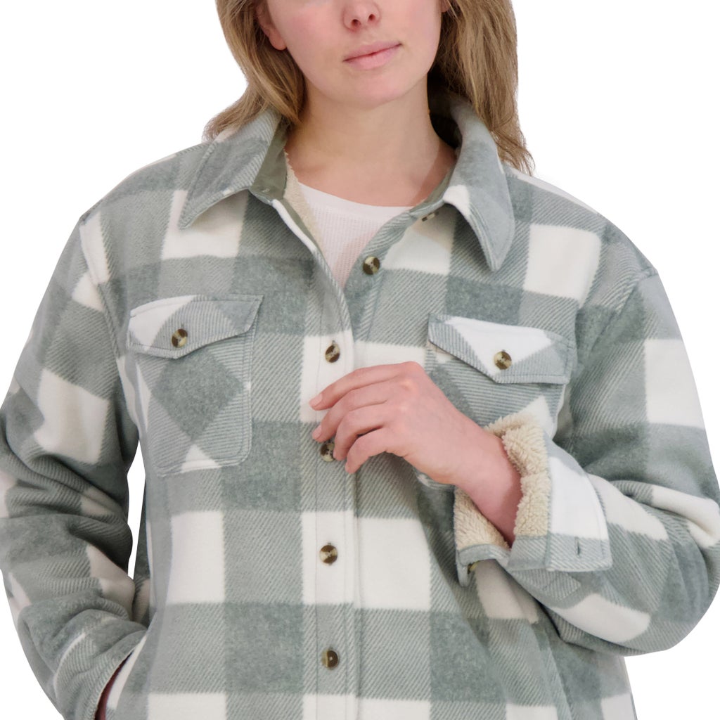Sage Collective Women's Plush Shirt Jacket