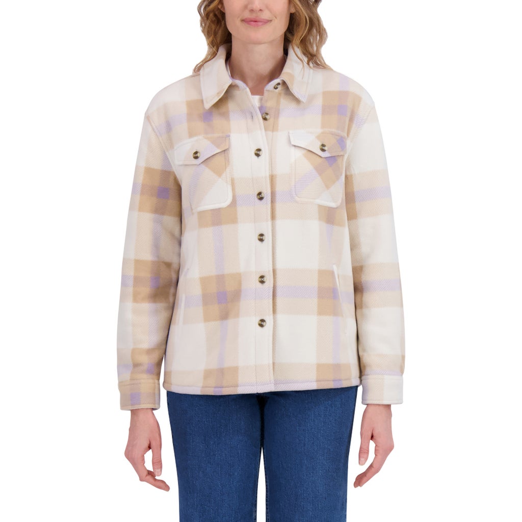 Sage Collective Women's Plush Shirt Jacket