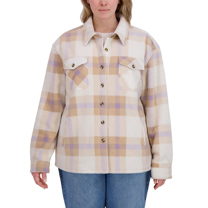 Sage Collective Women's Plush Shirt Jacket