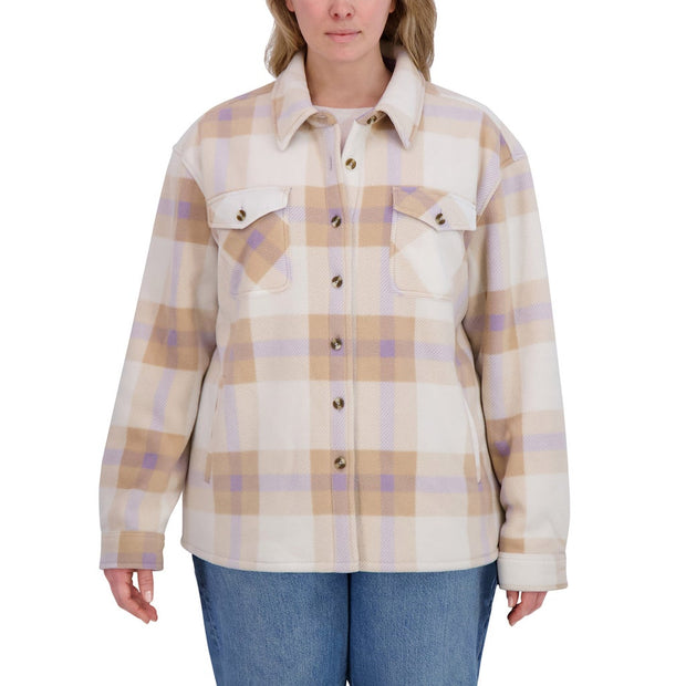 Sage Collective Women's Plush Shirt Jacket