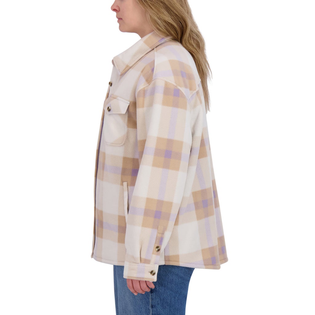 Sage Collective Women's Plush Shirt Jacket