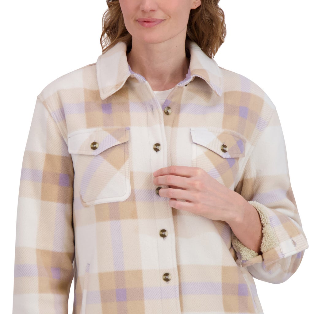 Sage Collective Women's Plush Shirt Jacket