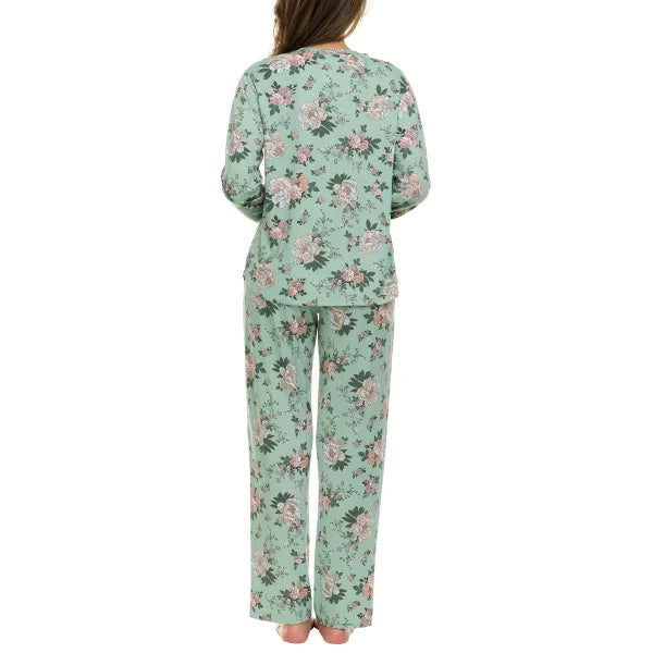 Flora Nikrooz Women'S Jessie Henley 2 Piece Pajama Set