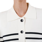 United Colors of Benetton Women’s Striped Milano Button-Front Cardigan