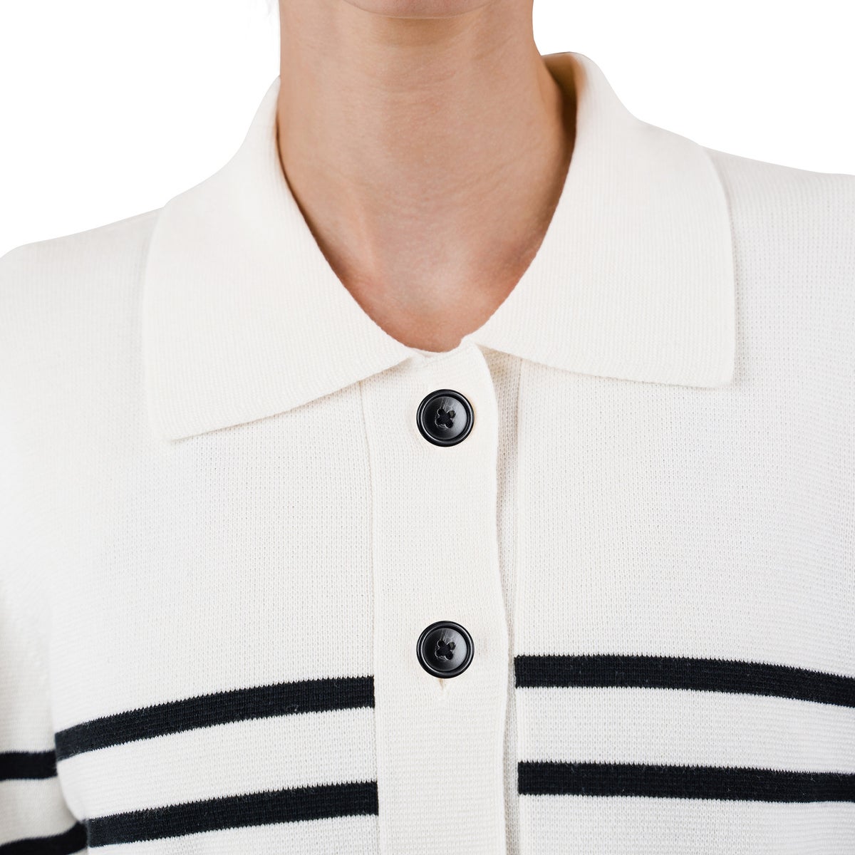 United Colors of Benetton Women’s Striped Milano Button-Front Cardigan