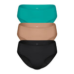Knix Women's Super Leakproof Reusable Period Bikini Underwear, 3-pack