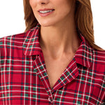 Martha Stewart Women's Notch Collar Pajama Set, 3-piece