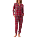 Martha Stewart Women's Notch Collar Pajama Set, 3-piece