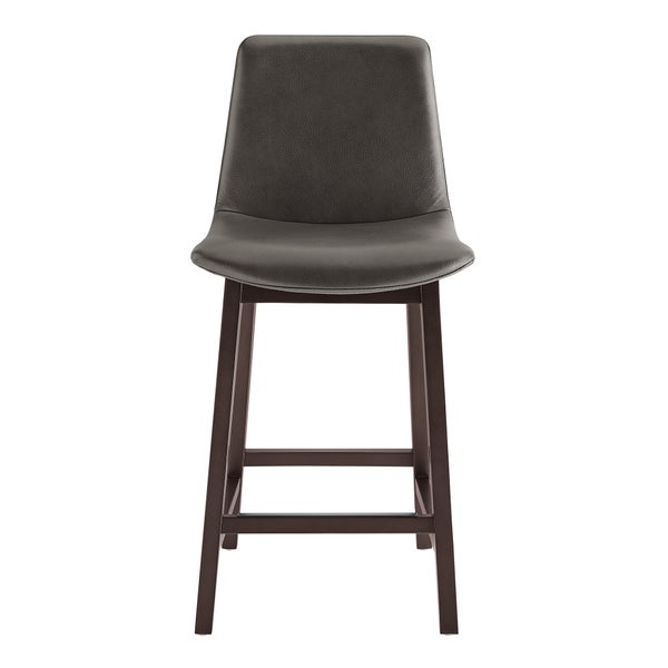 Aiden & Ivy Top-grain Leather Counter Stool, 2-pack