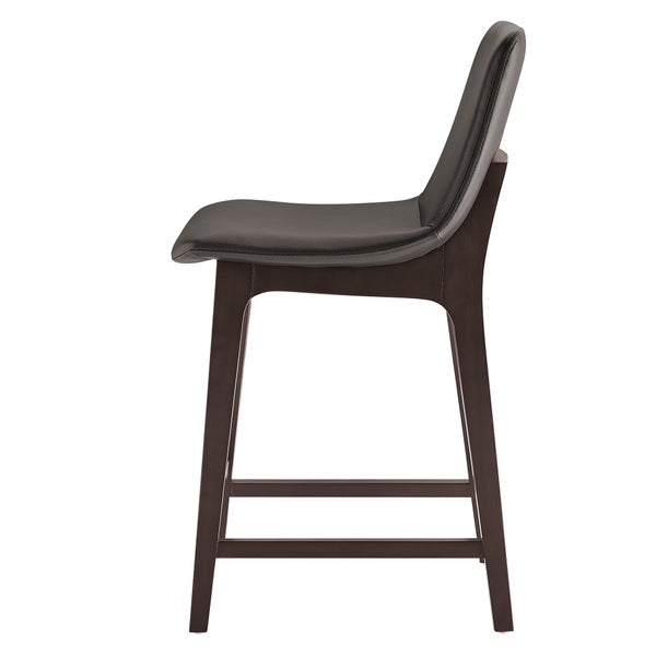 Aiden & Ivy Top-grain Leather Counter Stool, 2-pack