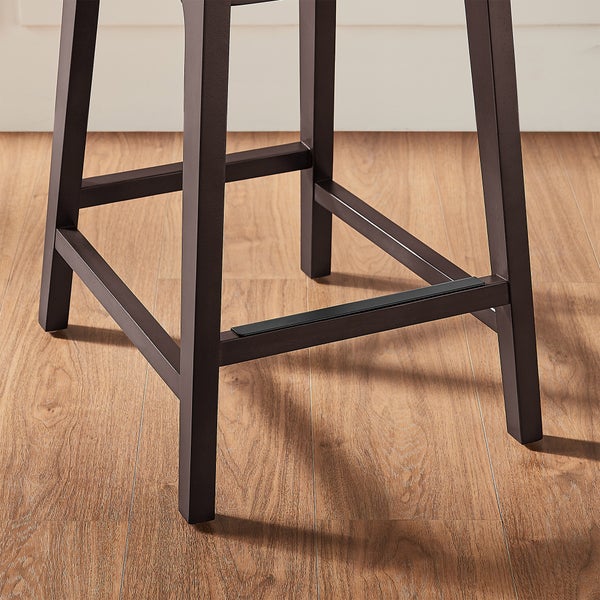 Aiden & Ivy Top-grain Leather Counter Stool, 2-pack