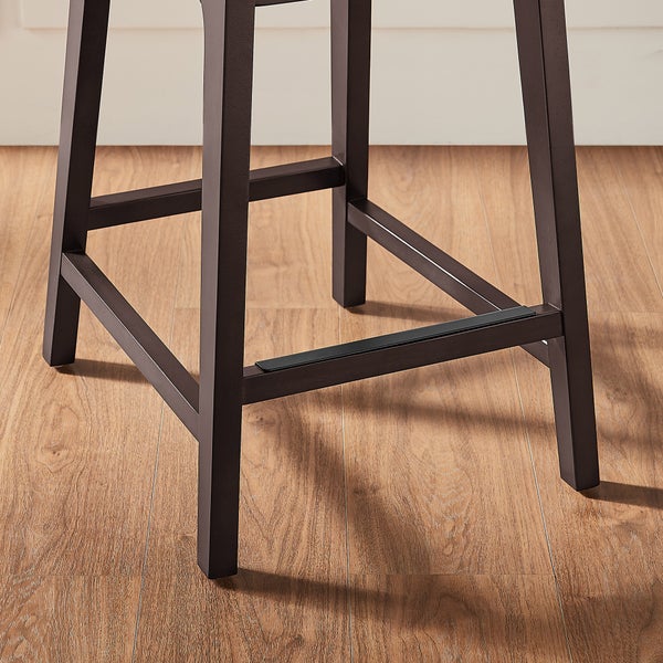Aiden & Ivy Top-grain Leather Counter Stool, 2-pack