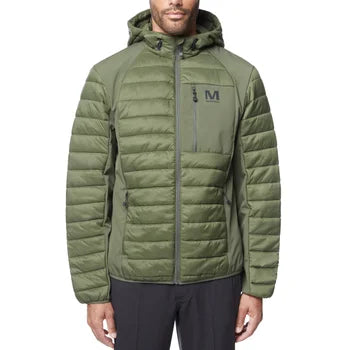 Merrell Hooded Mixed Media Puffer Softshell