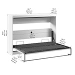Bestar Oasis Premium Horizontal Double Wall Bed