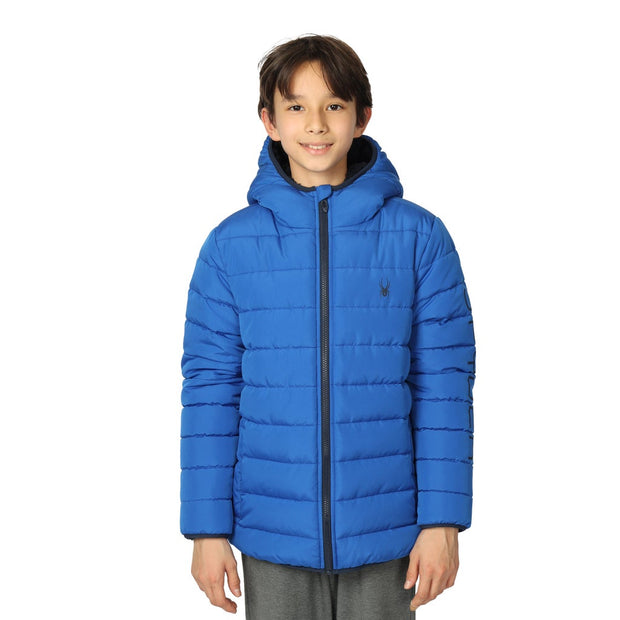 Spyder Kids Sherpa Lined Puffer Jacket - Blue