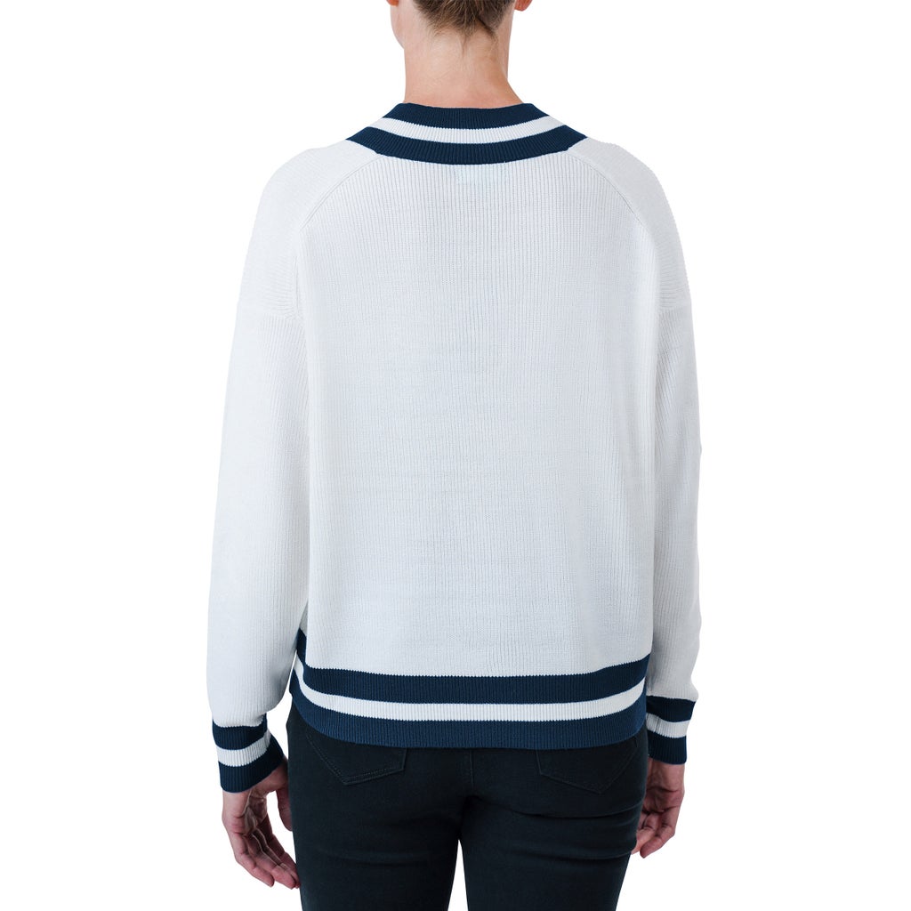 United Colors of Benetton Women’s Contrasting V-neck Sweater