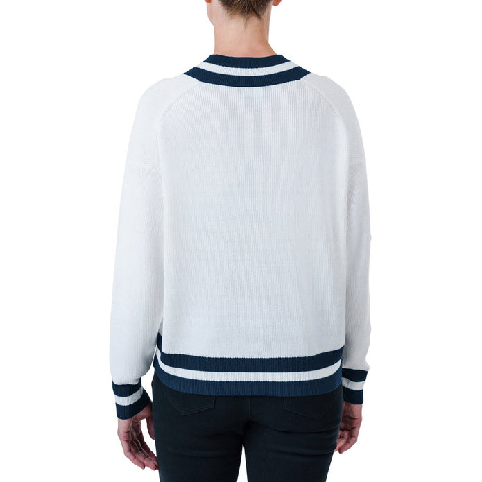 United Colors of Benetton Women’s Contrasting V-neck Sweater