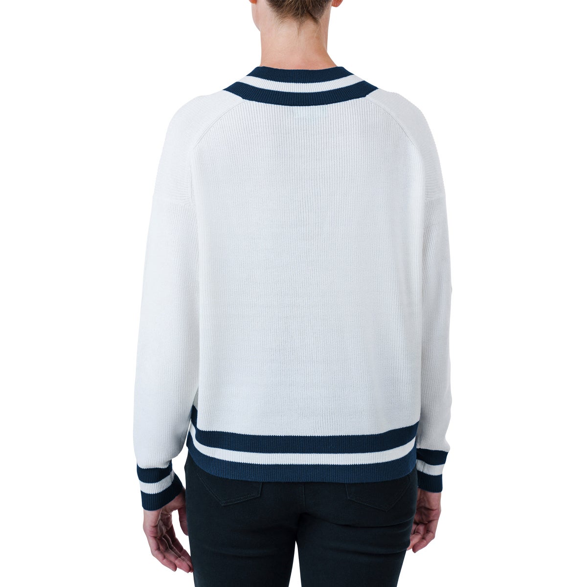 United Colors of Benetton Women’s Contrasting V-neck Sweater