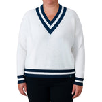 United Colors of Benetton Women’s Contrasting V-neck Sweater