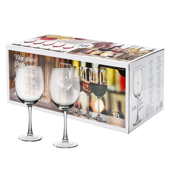 Wine Glass Party Pack, 18-pack