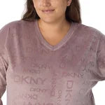 DKNY Women's Velour Lounge Set, 2 Piece