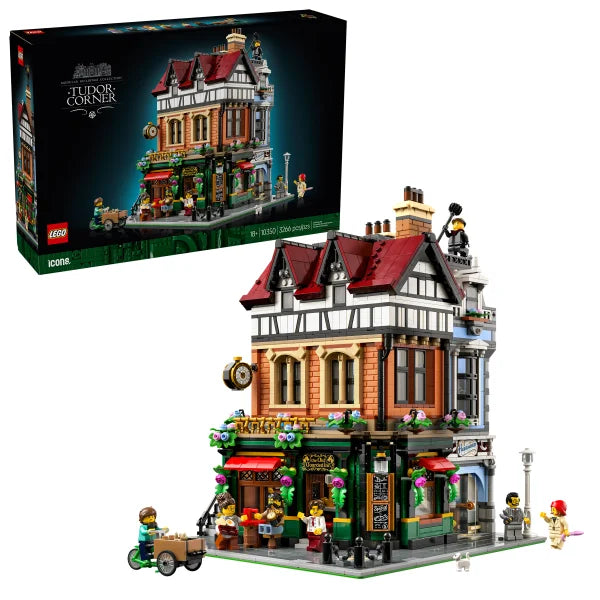LEGO Icons Tudor Corner Building Kit with Bonus LEGO Architecture London