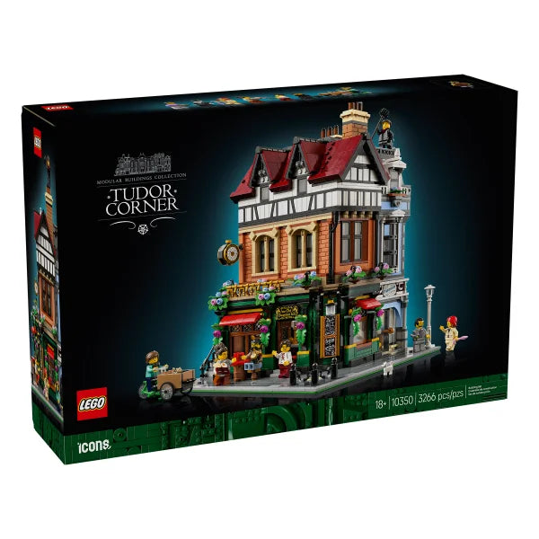 LEGO Icons Tudor Corner Building Kit with Bonus LEGO Architecture London