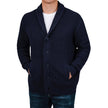 United Colors of Benneton - Men's Shawl Collar Knitted Cardigan - Blue
