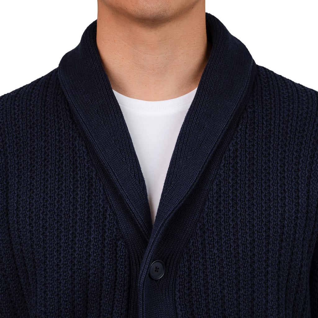 United Colors of Benneton - Men's Shawl Collar Knitted Cardigan