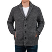 United Colors of Benneton - Men's Shawl Collar Knitted Cardigan - Grey