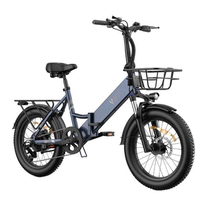 VJET U1 Electric Bike with Torque Sensor, 75 km Max Range, Foldable