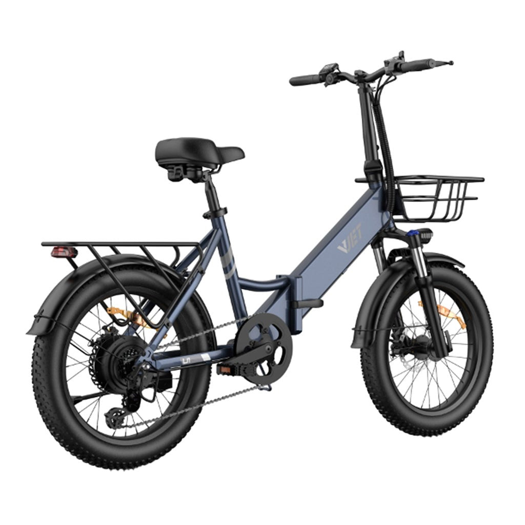 VJET U1 Electric Bike with Torque Sensor, 75 km Max Range, Foldable