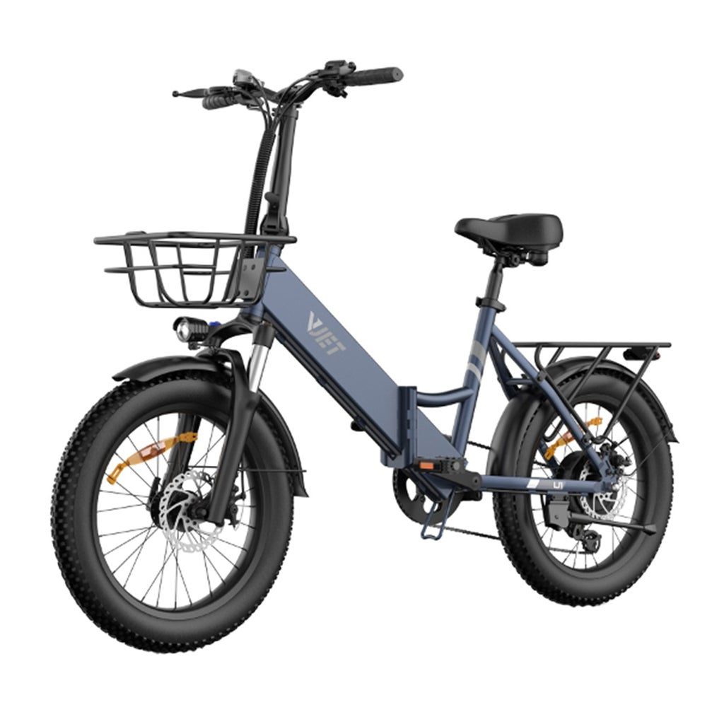 VJET U1 Electric Bike with Torque Sensor, 75 km Max Range, Foldable